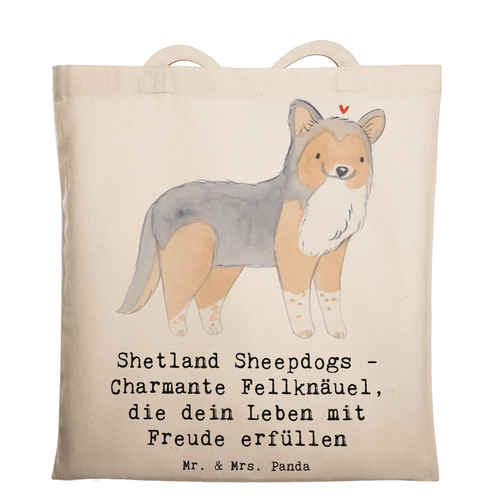 Tragetasche Shetland Sheepdog Glücksbringer Beuteltasche, Beutel, Einkaufstasche, Jutebeutel, Stoffbeutel, Tasche, Shopper, Umhängetasche, Strandtasche, Schultertasche, Stofftasche, Tragetasche, Badetasche, Jutetasche, Einkaufstüte, Laptoptasche, Hund, Hunderasse, Rassehund, Hundebesitzer, Geschenk, Tierfreund, Schenken, Welpe