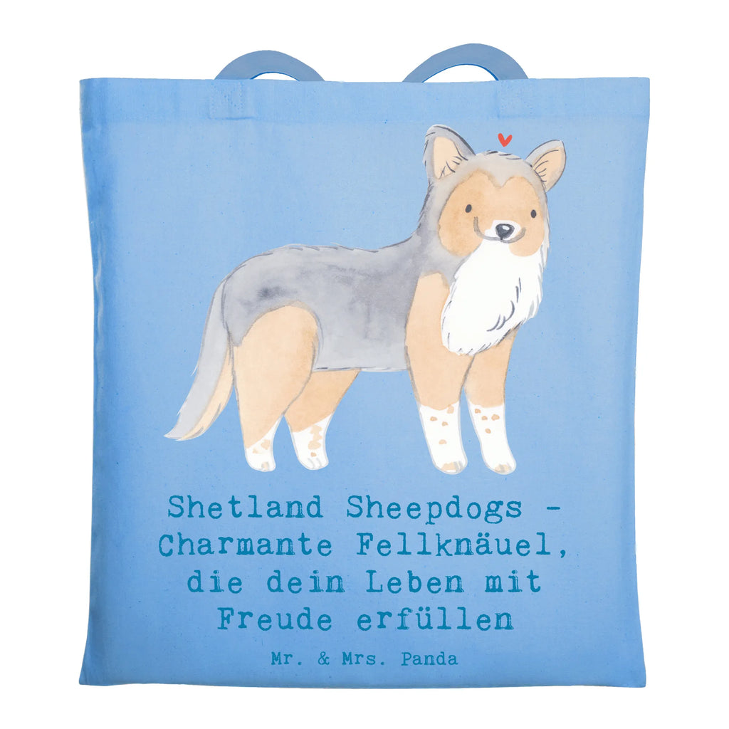 Tragetasche Shetland Sheepdog Glücksbringer Beuteltasche, Beutel, Einkaufstasche, Jutebeutel, Stoffbeutel, Tasche, Shopper, Umhängetasche, Strandtasche, Schultertasche, Stofftasche, Tragetasche, Badetasche, Jutetasche, Einkaufstüte, Laptoptasche, Hund, Hunderasse, Rassehund, Hundebesitzer, Geschenk, Tierfreund, Schenken, Welpe