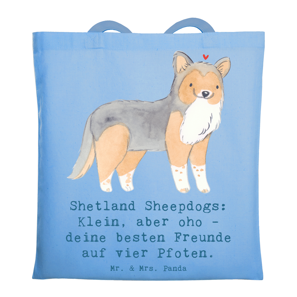 Tragetasche Shetland Sheepdog Freunde Beuteltasche, Beutel, Einkaufstasche, Jutebeutel, Stoffbeutel, Tasche, Shopper, Umhängetasche, Strandtasche, Schultertasche, Stofftasche, Tragetasche, Badetasche, Jutetasche, Einkaufstüte, Laptoptasche, Hund, Hunderasse, Rassehund, Hundebesitzer, Geschenk, Tierfreund, Schenken, Welpe