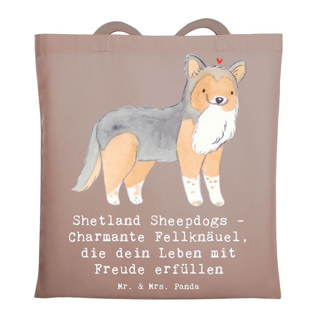 Tragetasche Shetland Sheepdog Glücksbringer Beuteltasche, Beutel, Einkaufstasche, Jutebeutel, Stoffbeutel, Tasche, Shopper, Umhängetasche, Strandtasche, Schultertasche, Stofftasche, Tragetasche, Badetasche, Jutetasche, Einkaufstüte, Laptoptasche, Hund, Hunderasse, Rassehund, Hundebesitzer, Geschenk, Tierfreund, Schenken, Welpe