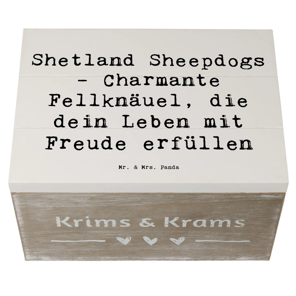 Holzkiste Spruch Shetland Sheepdog Glücksbringer Holzkiste, Kiste, Schatzkiste, Truhe, Schatulle, XXL, Erinnerungsbox, Erinnerungskiste, Dekokiste, Aufbewahrungsbox, Geschenkbox, Geschenkdose, Hund, Hunderasse, Rassehund, Hundebesitzer, Geschenk, Tierfreund, Schenken, Welpe