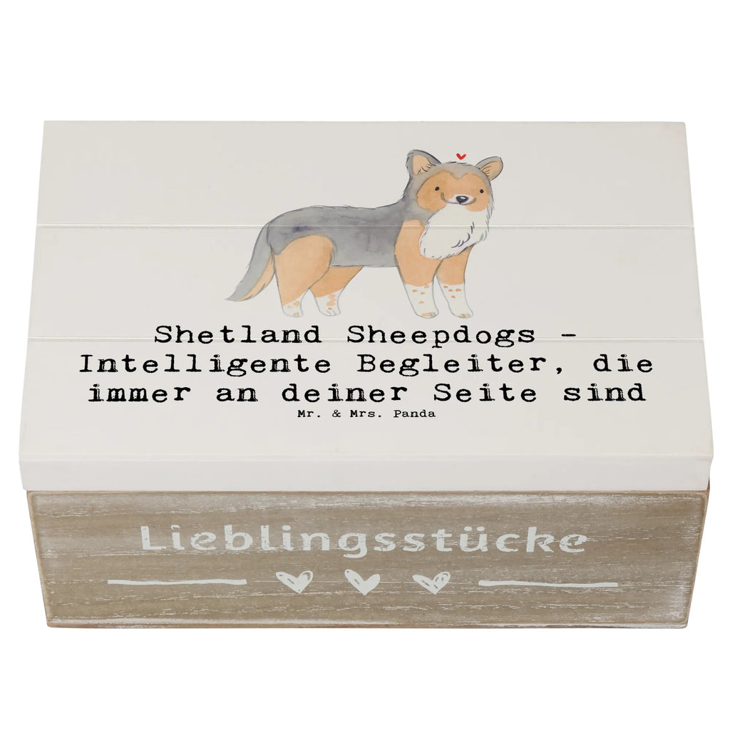 Holzkiste Shetland Sheepdog Freund Holzkiste, Kiste, Schatzkiste, Truhe, Schatulle, XXL, Erinnerungsbox, Erinnerungskiste, Dekokiste, Aufbewahrungsbox, Geschenkbox, Geschenkdose, Hund, Hunderasse, Rassehund, Hundebesitzer, Geschenk, Tierfreund, Schenken, Welpe