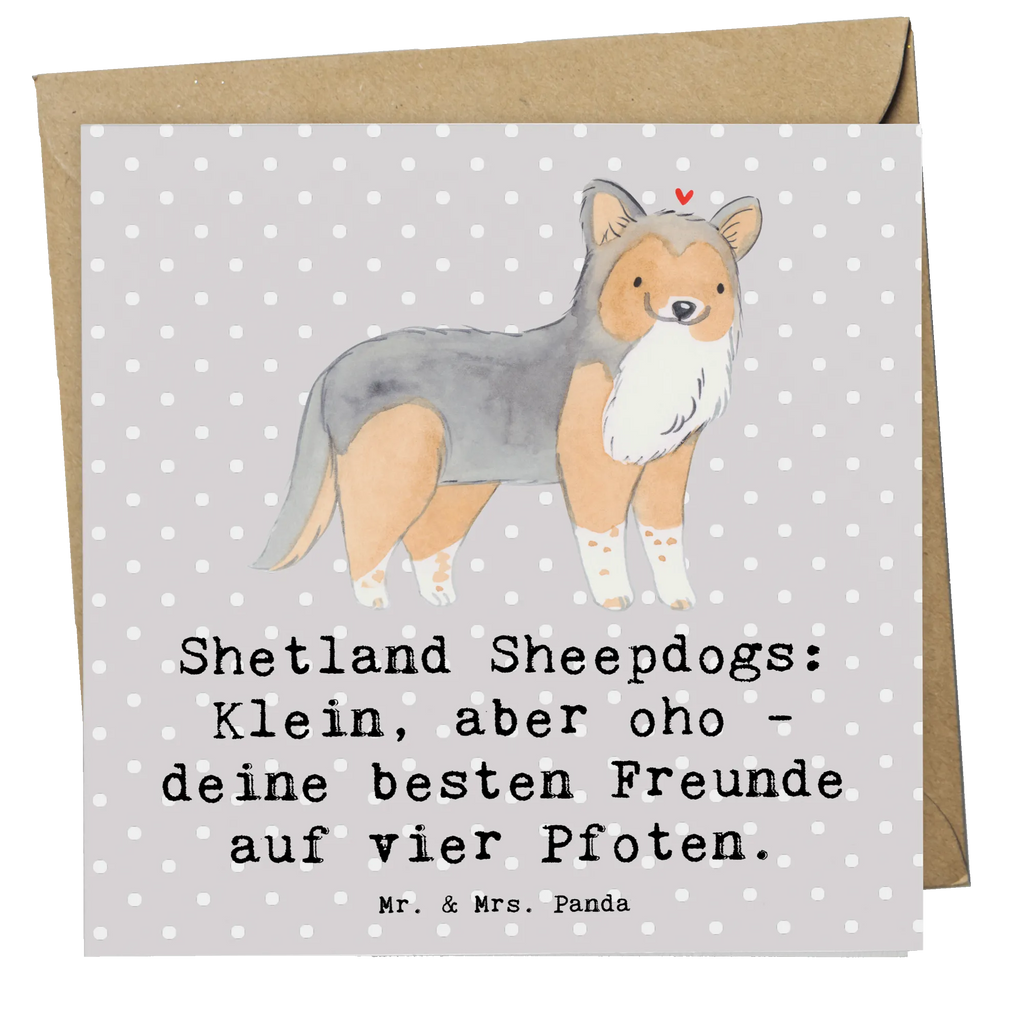 Deluxe Karte Shetland Sheepdog Freunde Karte, Grußkarte, Klappkarte, Einladungskarte, Glückwunschkarte, Hochzeitskarte, Geburtstagskarte, Hochwertige Grußkarte, Hochwertige Klappkarte, Hund, Hunderasse, Rassehund, Hundebesitzer, Geschenk, Tierfreund, Schenken, Welpe