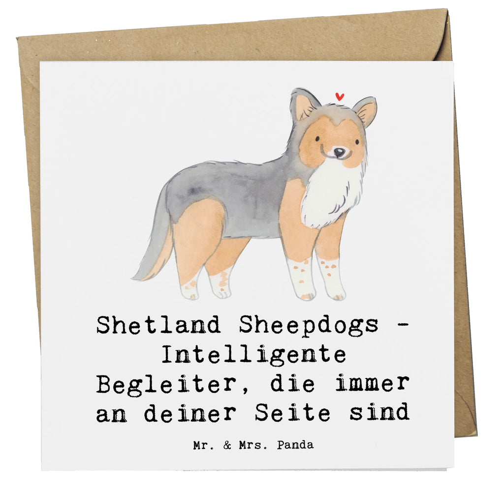 Deluxe Karte Shetland Sheepdog Freund Karte, Grußkarte, Klappkarte, Einladungskarte, Glückwunschkarte, Hochzeitskarte, Geburtstagskarte, Hochwertige Grußkarte, Hochwertige Klappkarte, Hund, Hunderasse, Rassehund, Hundebesitzer, Geschenk, Tierfreund, Schenken, Welpe