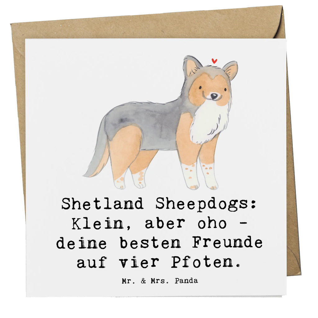 Deluxe Karte Shetland Sheepdog Freunde Karte, Grußkarte, Klappkarte, Einladungskarte, Glückwunschkarte, Hochzeitskarte, Geburtstagskarte, Hochwertige Grußkarte, Hochwertige Klappkarte, Hund, Hunderasse, Rassehund, Hundebesitzer, Geschenk, Tierfreund, Schenken, Welpe