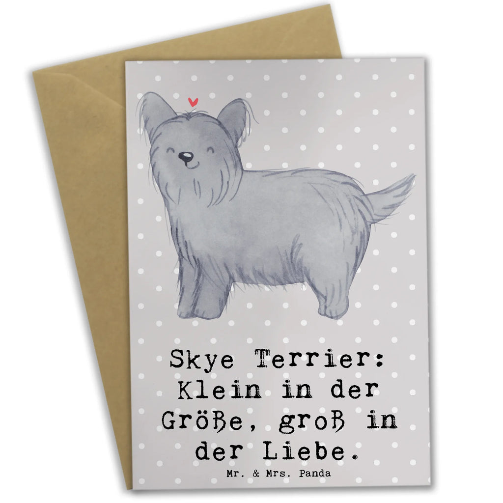 Grußkarte Skye Terrier Liebe Grußkarte, Klappkarte, Einladungskarte, Glückwunschkarte, Hochzeitskarte, Geburtstagskarte, Karte, Ansichtskarten, Hund, Hunderasse, Rassehund, Hundebesitzer, Geschenk, Tierfreund, Schenken, Welpe