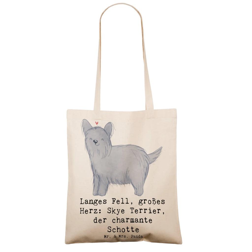 Tragetasche Skye Terrier Beuteltasche, Beutel, Einkaufstasche, Jutebeutel, Stoffbeutel, Tasche, Shopper, Umhängetasche, Strandtasche, Schultertasche, Stofftasche, Tragetasche, Badetasche, Jutetasche, Einkaufstüte, Laptoptasche, Hund, Hunderasse, Rassehund, Hundebesitzer, Geschenk, Tierfreund, Schenken, Welpe