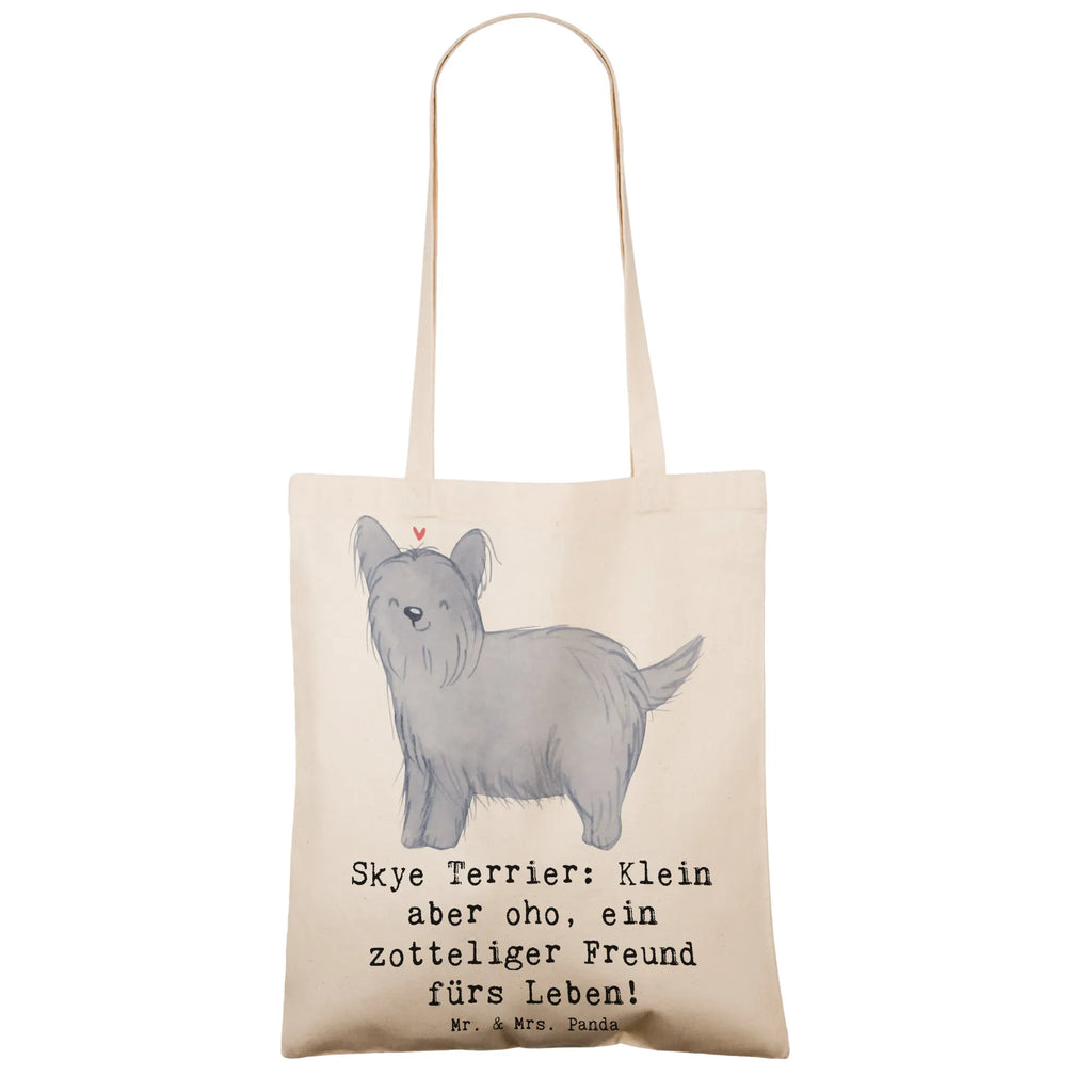 Tragetasche Skye Terrier Freund Beuteltasche, Beutel, Einkaufstasche, Jutebeutel, Stoffbeutel, Tasche, Shopper, Umhängetasche, Strandtasche, Schultertasche, Stofftasche, Tragetasche, Badetasche, Jutetasche, Einkaufstüte, Laptoptasche, Hund, Hunderasse, Rassehund, Hundebesitzer, Geschenk, Tierfreund, Schenken, Welpe