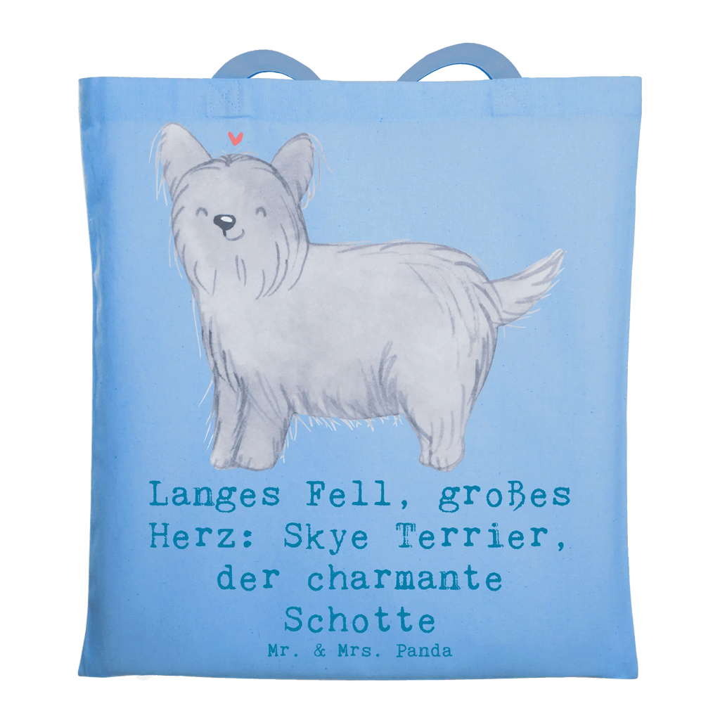 Tragetasche Skye Terrier Beuteltasche, Beutel, Einkaufstasche, Jutebeutel, Stoffbeutel, Tasche, Shopper, Umhängetasche, Strandtasche, Schultertasche, Stofftasche, Tragetasche, Badetasche, Jutetasche, Einkaufstüte, Laptoptasche, Hund, Hunderasse, Rassehund, Hundebesitzer, Geschenk, Tierfreund, Schenken, Welpe