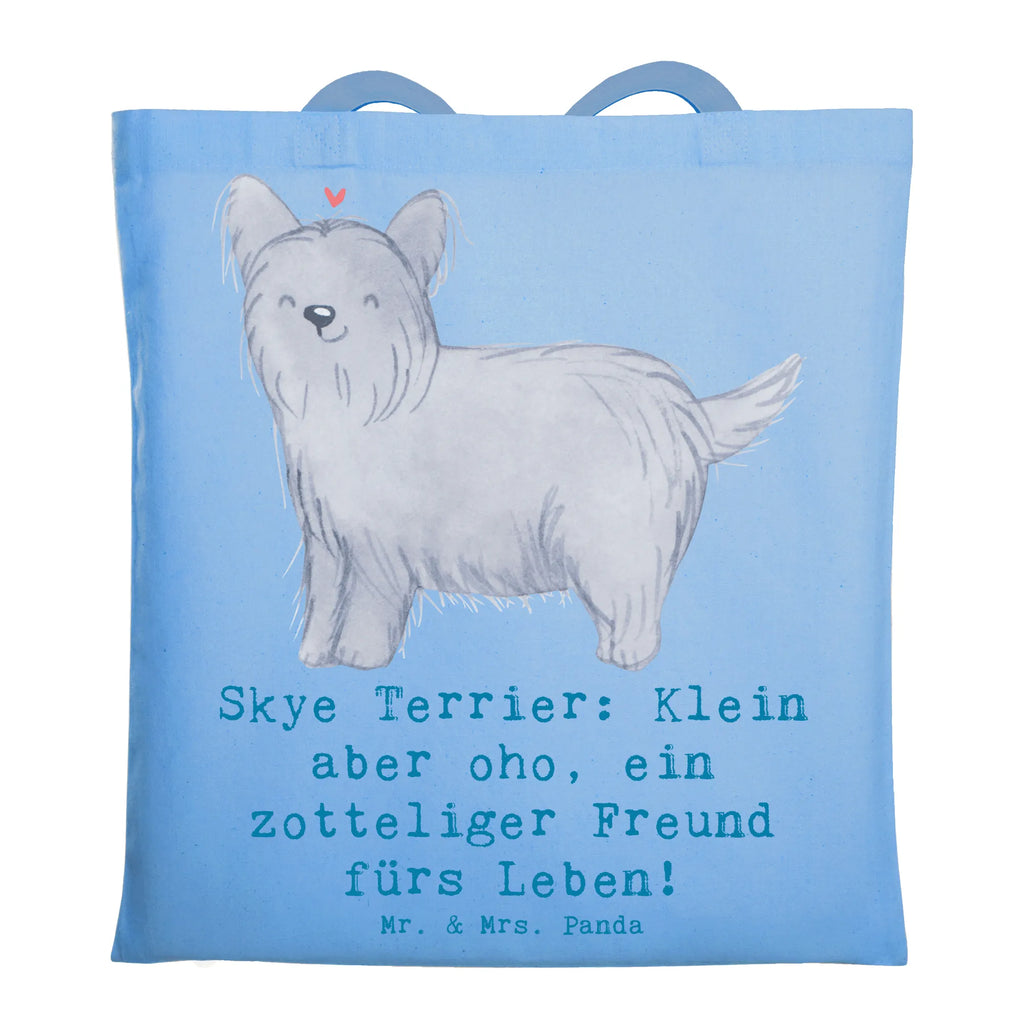 Tragetasche Skye Terrier Freund Beuteltasche, Beutel, Einkaufstasche, Jutebeutel, Stoffbeutel, Tasche, Shopper, Umhängetasche, Strandtasche, Schultertasche, Stofftasche, Tragetasche, Badetasche, Jutetasche, Einkaufstüte, Laptoptasche, Hund, Hunderasse, Rassehund, Hundebesitzer, Geschenk, Tierfreund, Schenken, Welpe