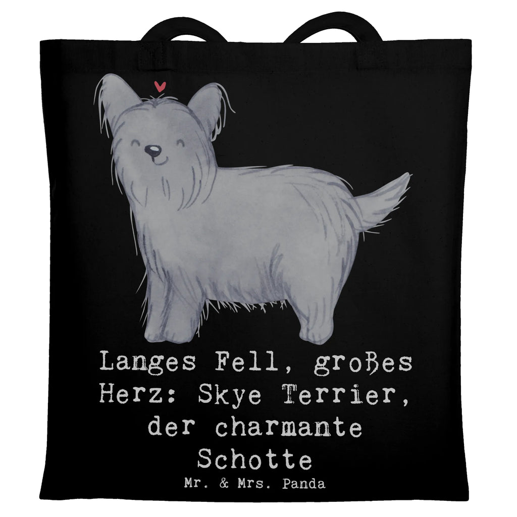 Tragetasche Skye Terrier Beuteltasche, Beutel, Einkaufstasche, Jutebeutel, Stoffbeutel, Tasche, Shopper, Umhängetasche, Strandtasche, Schultertasche, Stofftasche, Tragetasche, Badetasche, Jutetasche, Einkaufstüte, Laptoptasche, Hund, Hunderasse, Rassehund, Hundebesitzer, Geschenk, Tierfreund, Schenken, Welpe