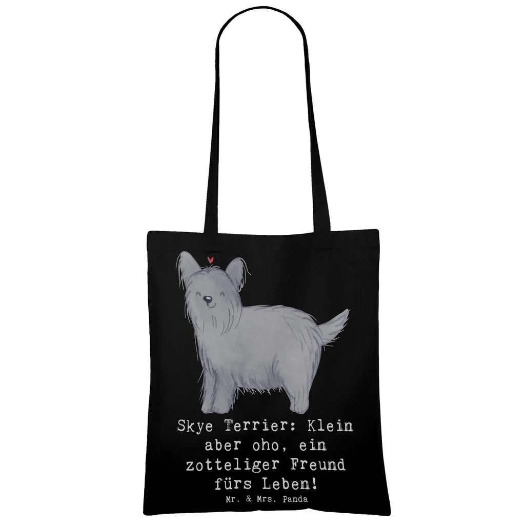 Tragetasche Skye Terrier Freund Beuteltasche, Beutel, Einkaufstasche, Jutebeutel, Stoffbeutel, Tasche, Shopper, Umhängetasche, Strandtasche, Schultertasche, Stofftasche, Tragetasche, Badetasche, Jutetasche, Einkaufstüte, Laptoptasche, Hund, Hunderasse, Rassehund, Hundebesitzer, Geschenk, Tierfreund, Schenken, Welpe