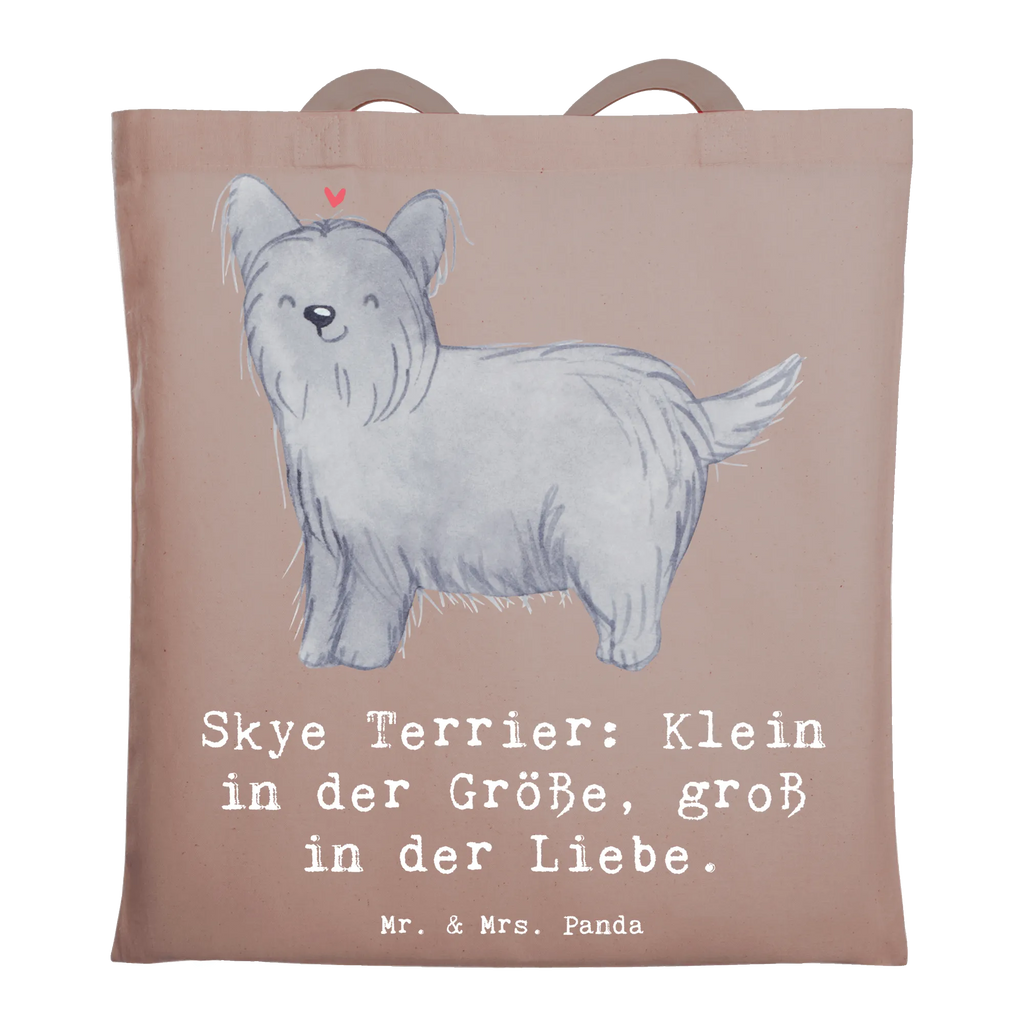 Tragetasche Skye Terrier Liebe Beuteltasche, Beutel, Einkaufstasche, Jutebeutel, Stoffbeutel, Tasche, Shopper, Umhängetasche, Strandtasche, Schultertasche, Stofftasche, Tragetasche, Badetasche, Jutetasche, Einkaufstüte, Laptoptasche, Hund, Hunderasse, Rassehund, Hundebesitzer, Geschenk, Tierfreund, Schenken, Welpe