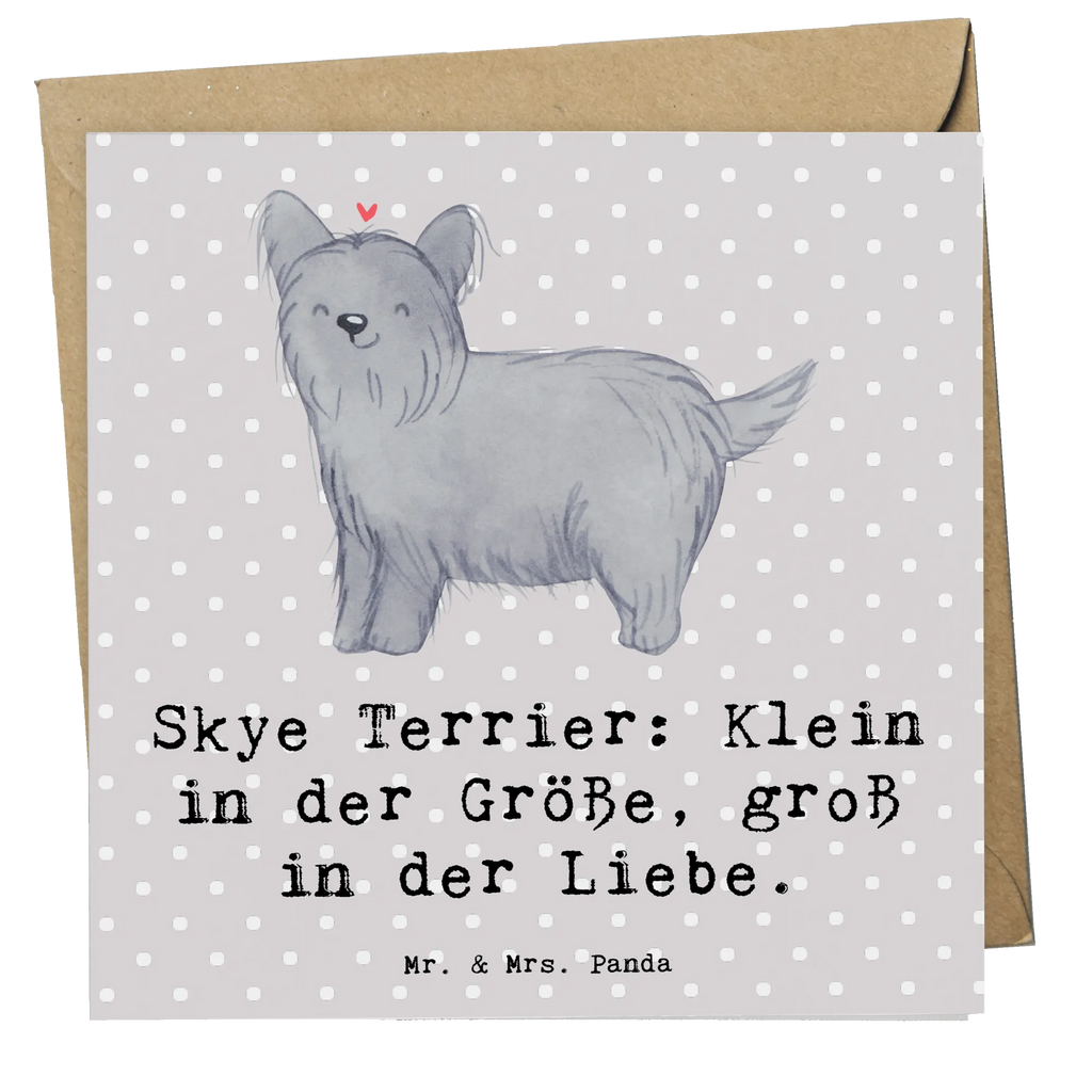 Deluxe Karte Skye Terrier Liebe Karte, Grußkarte, Klappkarte, Einladungskarte, Glückwunschkarte, Hochzeitskarte, Geburtstagskarte, Hochwertige Grußkarte, Hochwertige Klappkarte, Hund, Hunderasse, Rassehund, Hundebesitzer, Geschenk, Tierfreund, Schenken, Welpe