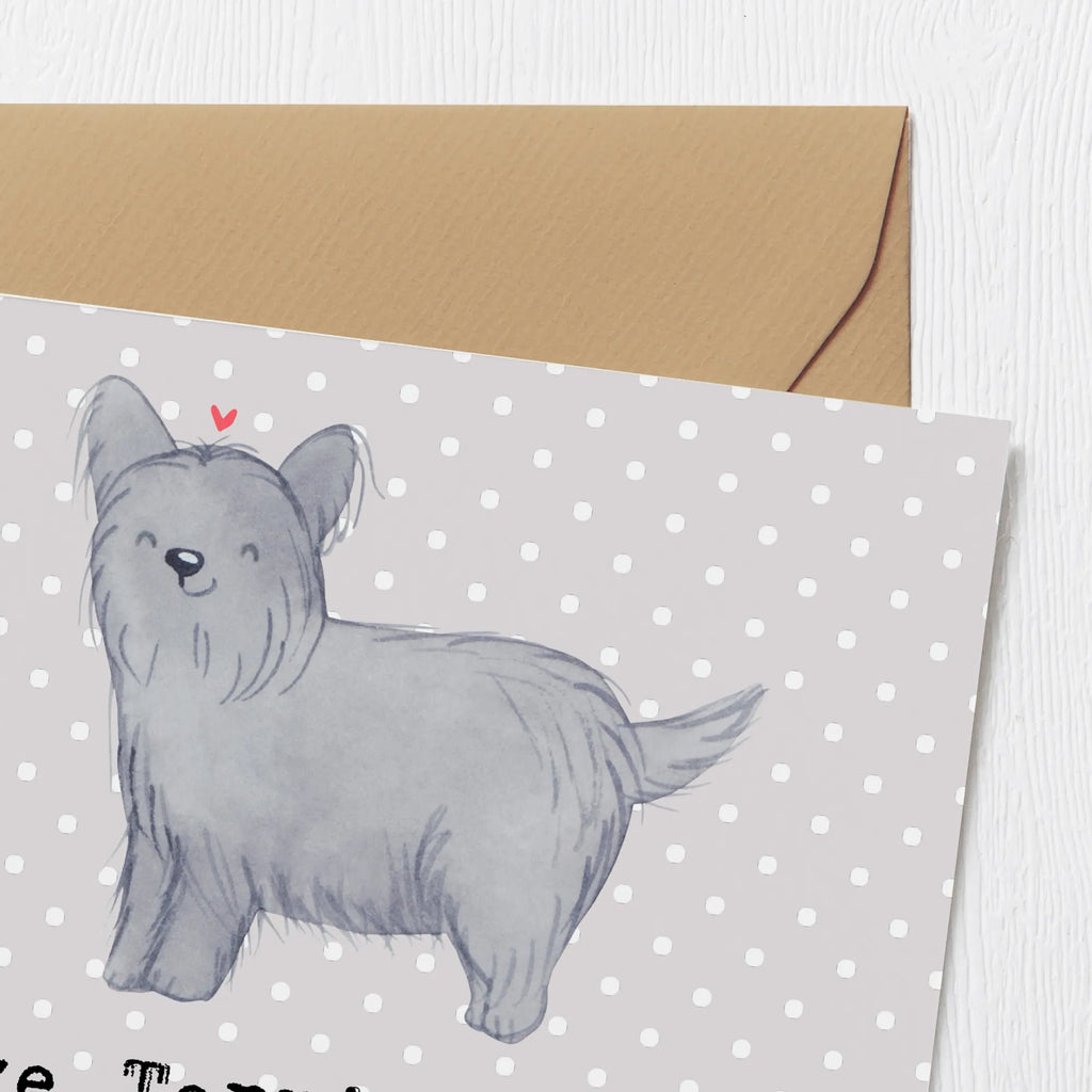 Deluxe Karte Skye Terrier Liebe Karte, Grußkarte, Klappkarte, Einladungskarte, Glückwunschkarte, Hochzeitskarte, Geburtstagskarte, Hochwertige Grußkarte, Hochwertige Klappkarte, Hund, Hunderasse, Rassehund, Hundebesitzer, Geschenk, Tierfreund, Schenken, Welpe