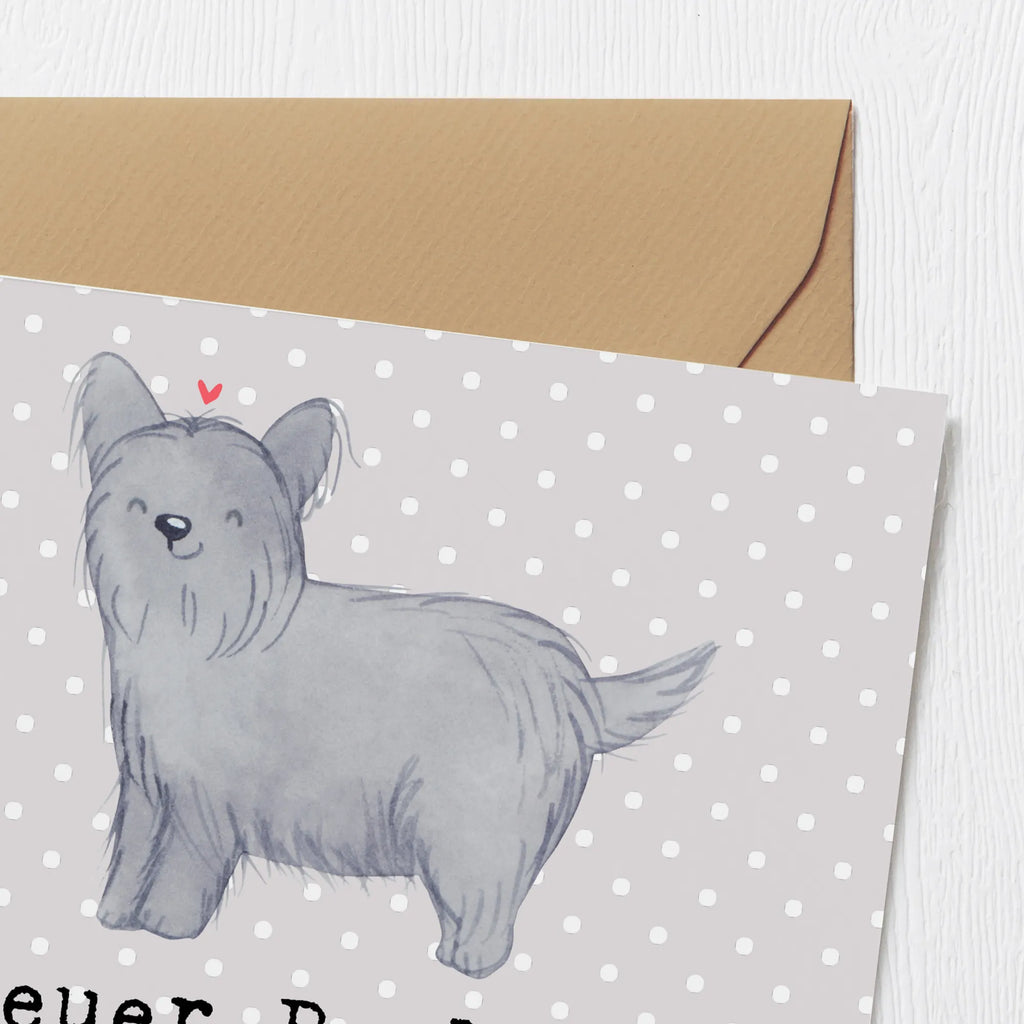 Deluxe Karte Skye Terrier Herz Karte, Grußkarte, Klappkarte, Einladungskarte, Glückwunschkarte, Hochzeitskarte, Geburtstagskarte, Hochwertige Grußkarte, Hochwertige Klappkarte, Hund, Hunderasse, Rassehund, Hundebesitzer, Geschenk, Tierfreund, Schenken, Welpe