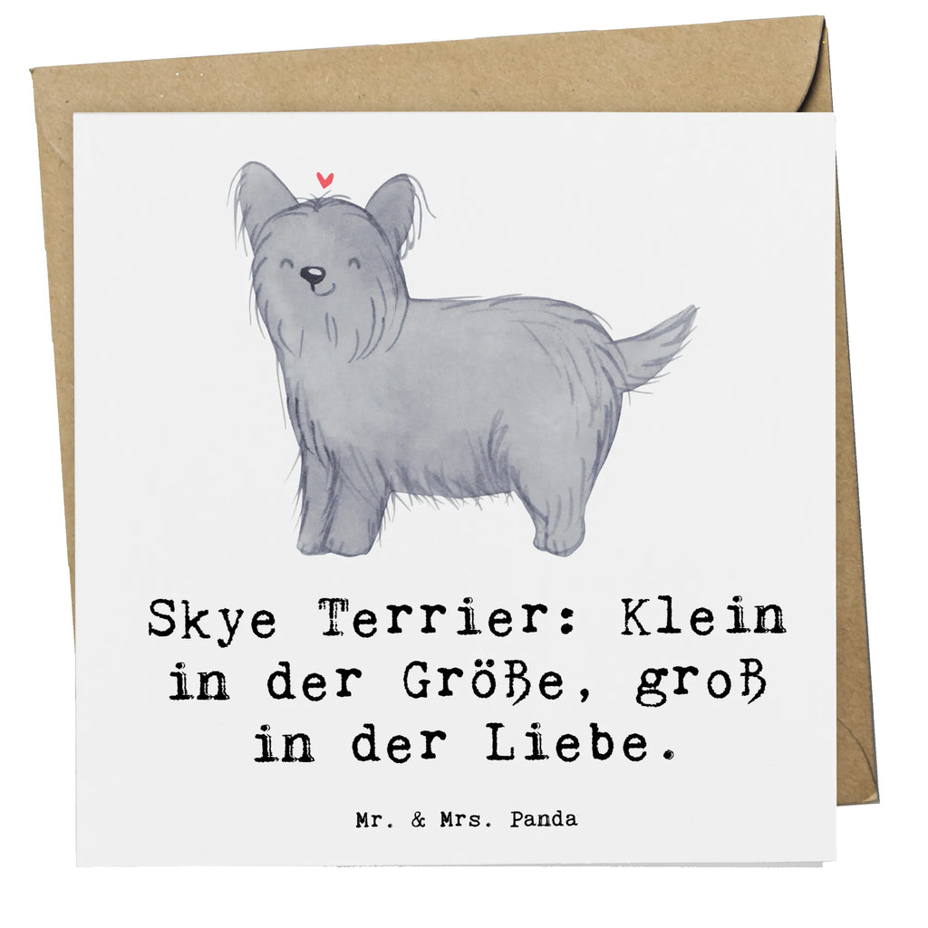 Deluxe Karte Skye Terrier Liebe Karte, Grußkarte, Klappkarte, Einladungskarte, Glückwunschkarte, Hochzeitskarte, Geburtstagskarte, Hochwertige Grußkarte, Hochwertige Klappkarte, Hund, Hunderasse, Rassehund, Hundebesitzer, Geschenk, Tierfreund, Schenken, Welpe