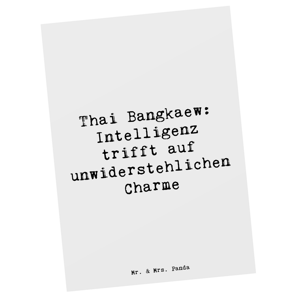 Postkarte Spruch Thai Bangkaew Charme Postkarte, Karte, Geschenkkarte, Grußkarte, Einladung, Ansichtskarte, Geburtstagskarte, Einladungskarte, Dankeskarte, Ansichtskarten, Einladung Geburtstag, Einladungskarten Geburtstag, Hund, Hunderasse, Rassehund, Hundebesitzer, Geschenk, Tierfreund, Schenken, Welpe