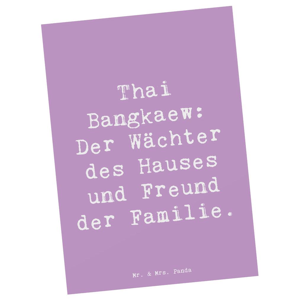 Postkarte Spruch Thai Bangkaew Wächter Postkarte, Karte, Geschenkkarte, Grußkarte, Einladung, Ansichtskarte, Geburtstagskarte, Einladungskarte, Dankeskarte, Ansichtskarten, Einladung Geburtstag, Einladungskarten Geburtstag, Hund, Hunderasse, Rassehund, Hundebesitzer, Geschenk, Tierfreund, Schenken, Welpe