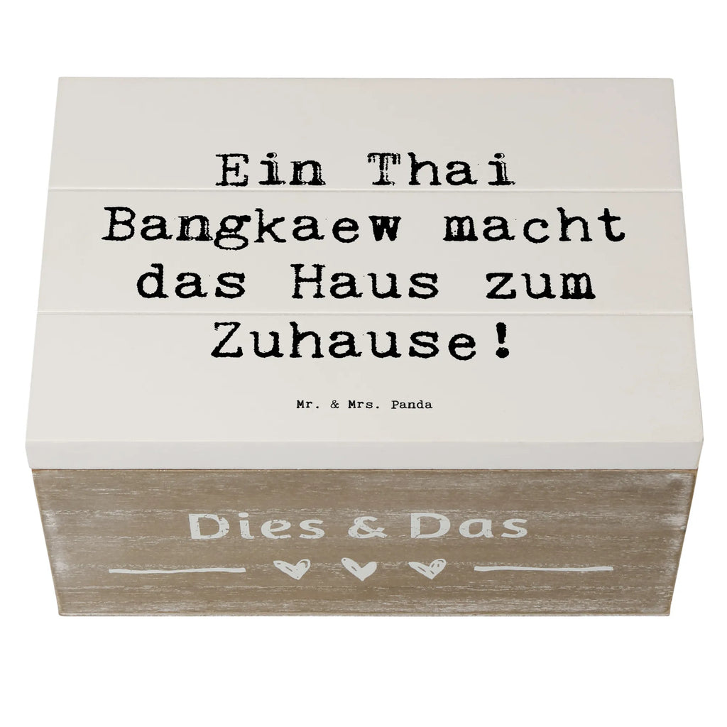 Holzkiste Spruch Thai Bangkaew Zuhause Holzkiste, Kiste, Schatzkiste, Truhe, Schatulle, XXL, Erinnerungsbox, Erinnerungskiste, Dekokiste, Aufbewahrungsbox, Geschenkbox, Geschenkdose, Hund, Hunderasse, Rassehund, Hundebesitzer, Geschenk, Tierfreund, Schenken, Welpe