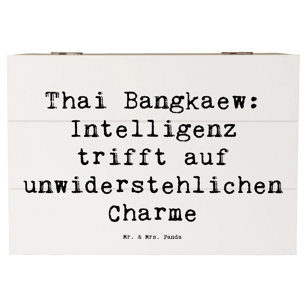 Holzkiste Spruch Thai Bangkaew Charme Holzkiste, Kiste, Schatzkiste, Truhe, Schatulle, XXL, Erinnerungsbox, Erinnerungskiste, Dekokiste, Aufbewahrungsbox, Geschenkbox, Geschenkdose, Hund, Hunderasse, Rassehund, Hundebesitzer, Geschenk, Tierfreund, Schenken, Welpe