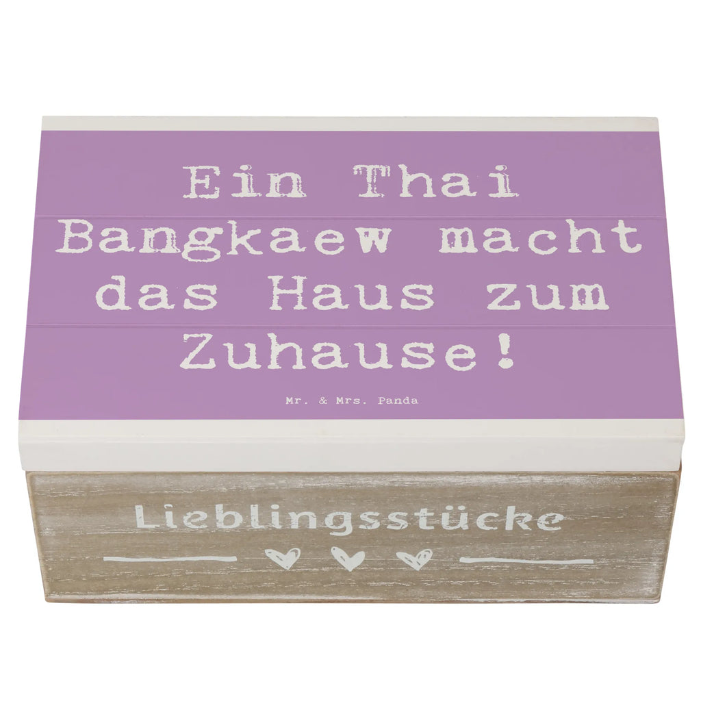 Holzkiste Spruch Thai Bangkaew Zuhause Holzkiste, Kiste, Schatzkiste, Truhe, Schatulle, XXL, Erinnerungsbox, Erinnerungskiste, Dekokiste, Aufbewahrungsbox, Geschenkbox, Geschenkdose, Hund, Hunderasse, Rassehund, Hundebesitzer, Geschenk, Tierfreund, Schenken, Welpe