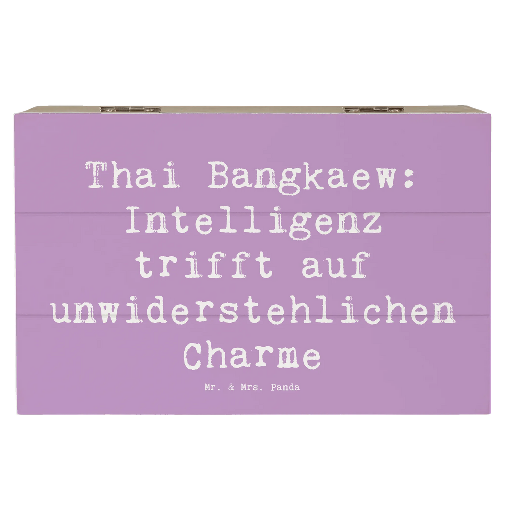 Holzkiste Spruch Thai Bangkaew Charme Holzkiste, Kiste, Schatzkiste, Truhe, Schatulle, XXL, Erinnerungsbox, Erinnerungskiste, Dekokiste, Aufbewahrungsbox, Geschenkbox, Geschenkdose, Hund, Hunderasse, Rassehund, Hundebesitzer, Geschenk, Tierfreund, Schenken, Welpe