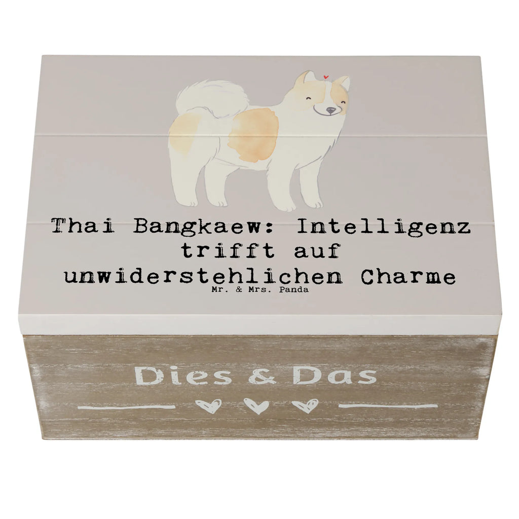 Holzkiste Thai Bangkaew Charme Holzkiste, Kiste, Schatzkiste, Truhe, Schatulle, XXL, Erinnerungsbox, Erinnerungskiste, Dekokiste, Aufbewahrungsbox, Geschenkbox, Geschenkdose, Hund, Hunderasse, Rassehund, Hundebesitzer, Geschenk, Tierfreund, Schenken, Welpe