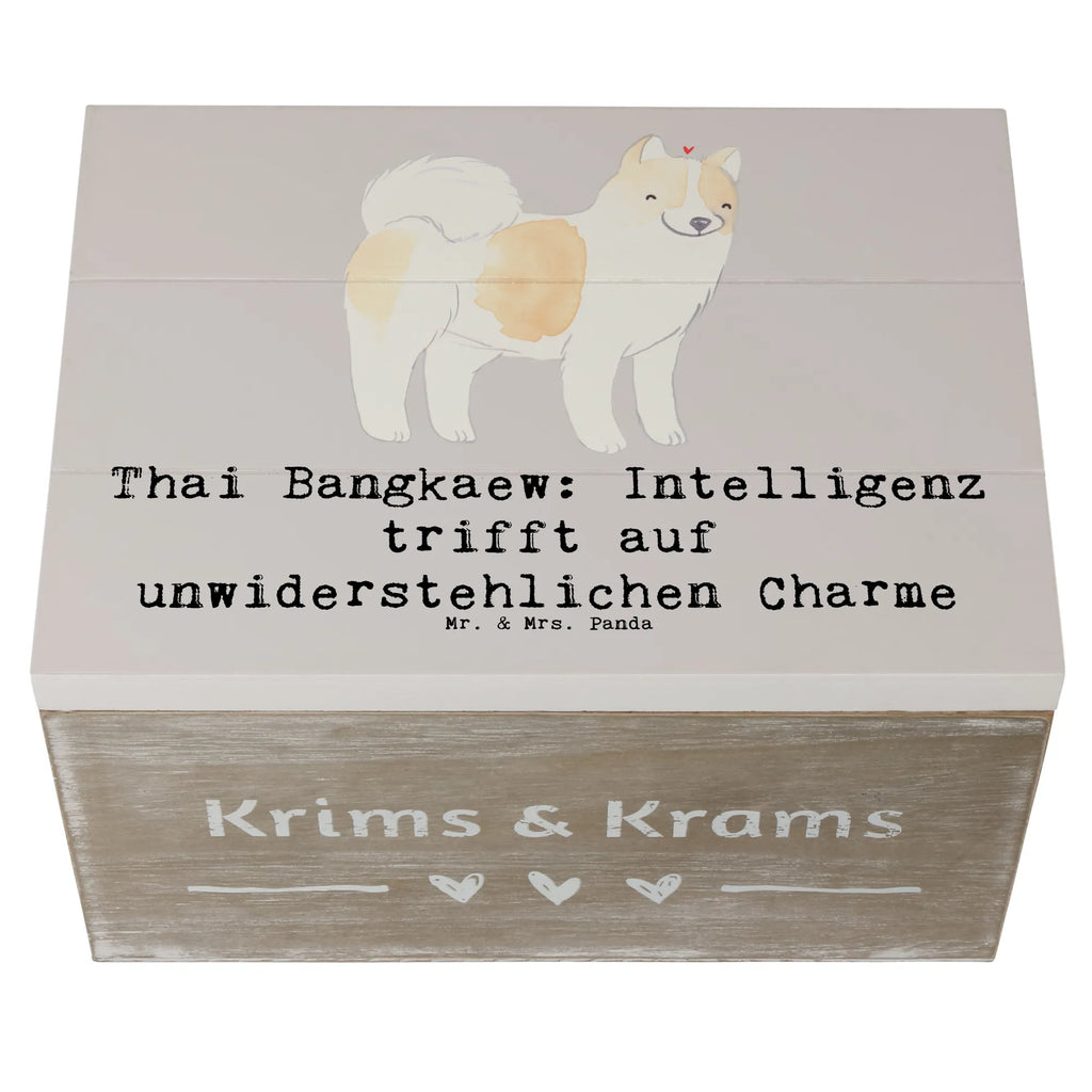 Holzkiste Thai Bangkaew Charme Holzkiste, Kiste, Schatzkiste, Truhe, Schatulle, XXL, Erinnerungsbox, Erinnerungskiste, Dekokiste, Aufbewahrungsbox, Geschenkbox, Geschenkdose, Hund, Hunderasse, Rassehund, Hundebesitzer, Geschenk, Tierfreund, Schenken, Welpe