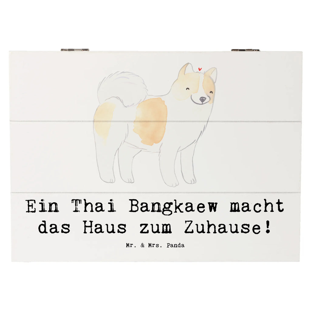 Holzkiste Thai Bangkaew Zuhause Holzkiste, Kiste, Schatzkiste, Truhe, Schatulle, XXL, Erinnerungsbox, Erinnerungskiste, Dekokiste, Aufbewahrungsbox, Geschenkbox, Geschenkdose, Hund, Hunderasse, Rassehund, Hundebesitzer, Geschenk, Tierfreund, Schenken, Welpe