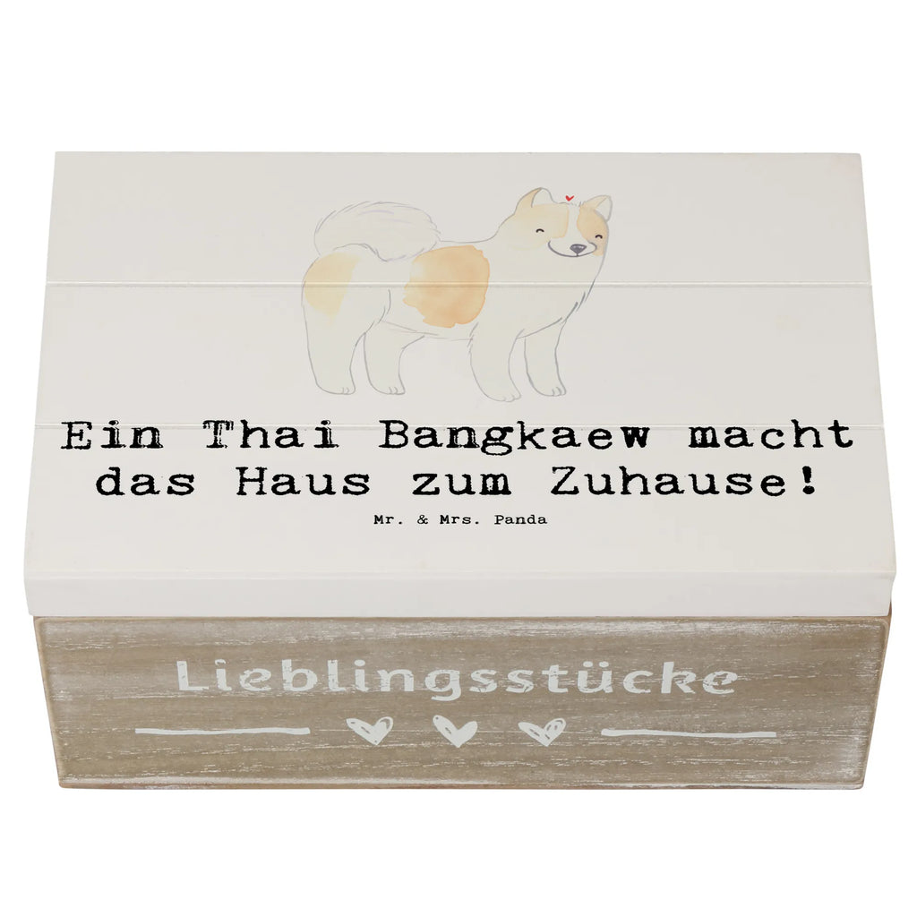 Holzkiste Thai Bangkaew Zuhause Holzkiste, Kiste, Schatzkiste, Truhe, Schatulle, XXL, Erinnerungsbox, Erinnerungskiste, Dekokiste, Aufbewahrungsbox, Geschenkbox, Geschenkdose, Hund, Hunderasse, Rassehund, Hundebesitzer, Geschenk, Tierfreund, Schenken, Welpe