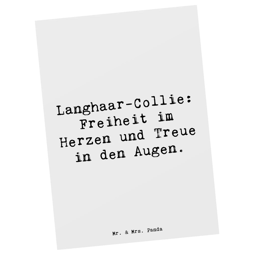 Postkarte Spruch Langhaar Collie Treue Postkarte, Karte, Geschenkkarte, Grußkarte, Einladung, Ansichtskarte, Geburtstagskarte, Einladungskarte, Dankeskarte, Ansichtskarten, Einladung Geburtstag, Einladungskarten Geburtstag, Hund, Hunderasse, Rassehund, Hundebesitzer, Geschenk, Tierfreund, Schenken, Welpe