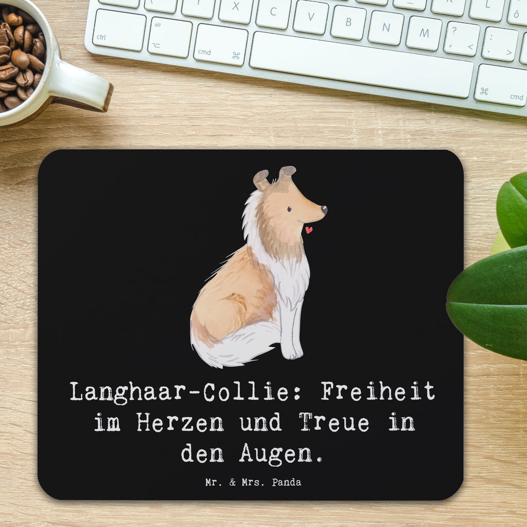 Mauspad Langhaar Collie Treue Mousepad, Computer zubehör, Büroausstattung, PC Zubehör, Arbeitszimmer, Mauspad, Einzigartiges Mauspad, Designer Mauspad, Mausunterlage, Mauspad Büro, Hund, Hunderasse, Rassehund, Hundebesitzer, Geschenk, Tierfreund, Schenken, Welpe