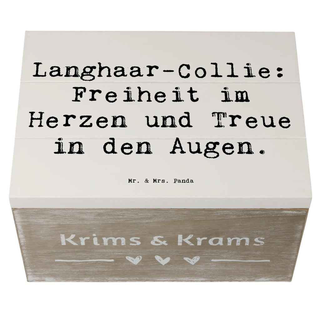 Holzkiste Spruch Langhaar Collie Treue Holzkiste, Kiste, Schatzkiste, Truhe, Schatulle, XXL, Erinnerungsbox, Erinnerungskiste, Dekokiste, Aufbewahrungsbox, Geschenkbox, Geschenkdose, Hund, Hunderasse, Rassehund, Hundebesitzer, Geschenk, Tierfreund, Schenken, Welpe