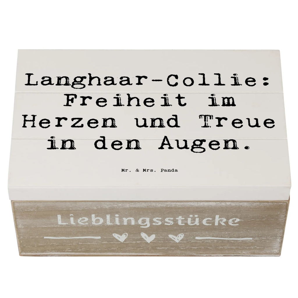 Holzkiste Spruch Langhaar Collie Treue Holzkiste, Kiste, Schatzkiste, Truhe, Schatulle, XXL, Erinnerungsbox, Erinnerungskiste, Dekokiste, Aufbewahrungsbox, Geschenkbox, Geschenkdose, Hund, Hunderasse, Rassehund, Hundebesitzer, Geschenk, Tierfreund, Schenken, Welpe