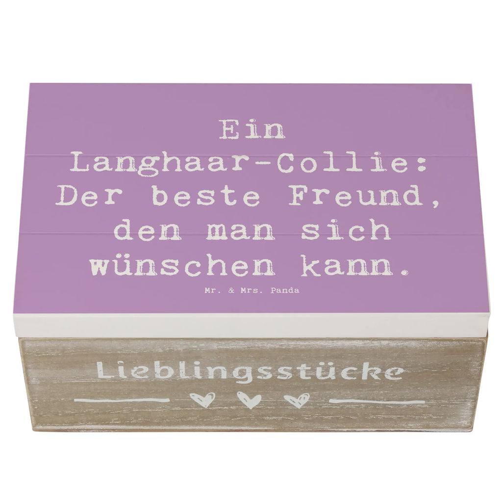 Holzkiste Spruch Langhaar Collie Freund Holzkiste, Kiste, Schatzkiste, Truhe, Schatulle, XXL, Erinnerungsbox, Erinnerungskiste, Dekokiste, Aufbewahrungsbox, Geschenkbox, Geschenkdose, Hund, Hunderasse, Rassehund, Hundebesitzer, Geschenk, Tierfreund, Schenken, Welpe