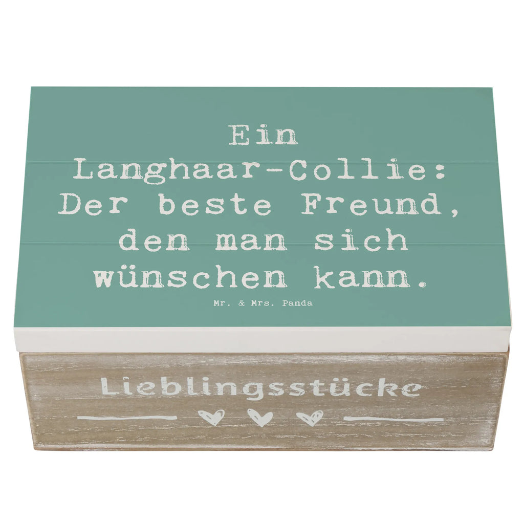 Holzkiste Spruch Langhaar Collie Freund Holzkiste, Kiste, Schatzkiste, Truhe, Schatulle, XXL, Erinnerungsbox, Erinnerungskiste, Dekokiste, Aufbewahrungsbox, Geschenkbox, Geschenkdose, Hund, Hunderasse, Rassehund, Hundebesitzer, Geschenk, Tierfreund, Schenken, Welpe