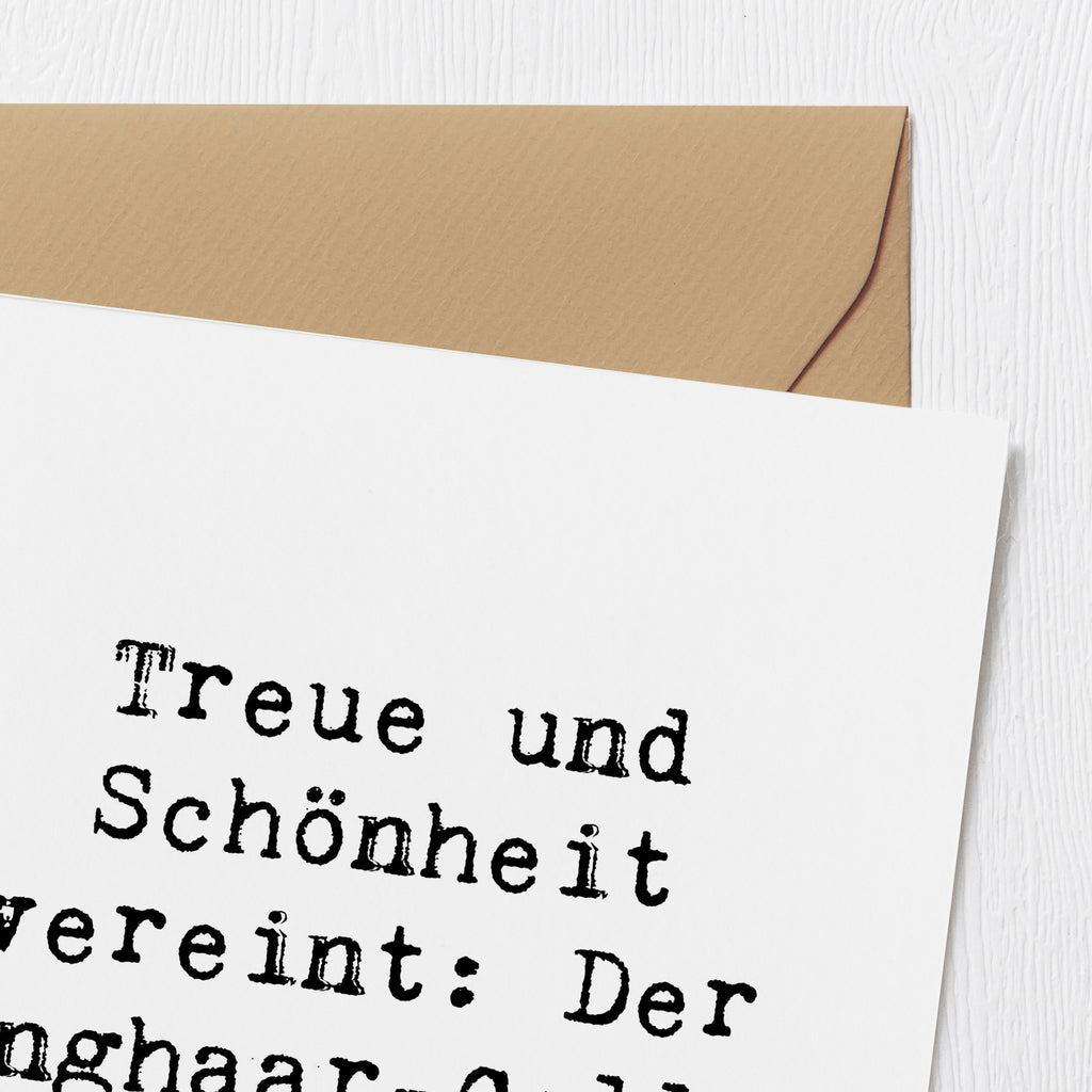 Deluxe Karte Spruch Langhaar Collie Karte, Grußkarte, Klappkarte, Einladungskarte, Glückwunschkarte, Hochzeitskarte, Geburtstagskarte, Hochwertige Grußkarte, Hochwertige Klappkarte, Hund, Hunderasse, Rassehund, Hundebesitzer, Geschenk, Tierfreund, Schenken, Welpe