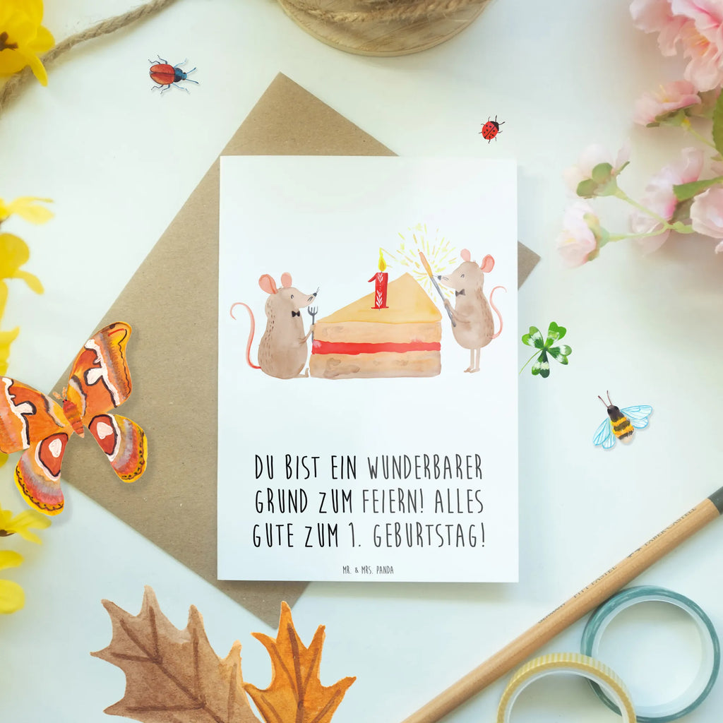 Grußkarte 1. Geburtstag Feiern Grußkarte, Klappkarte, Einladungskarte, Glückwunschkarte, Hochzeitskarte, Geburtstagskarte, Karte, Ansichtskarten, Geburtstag, Geburtstagsgeschenk, Geschenk