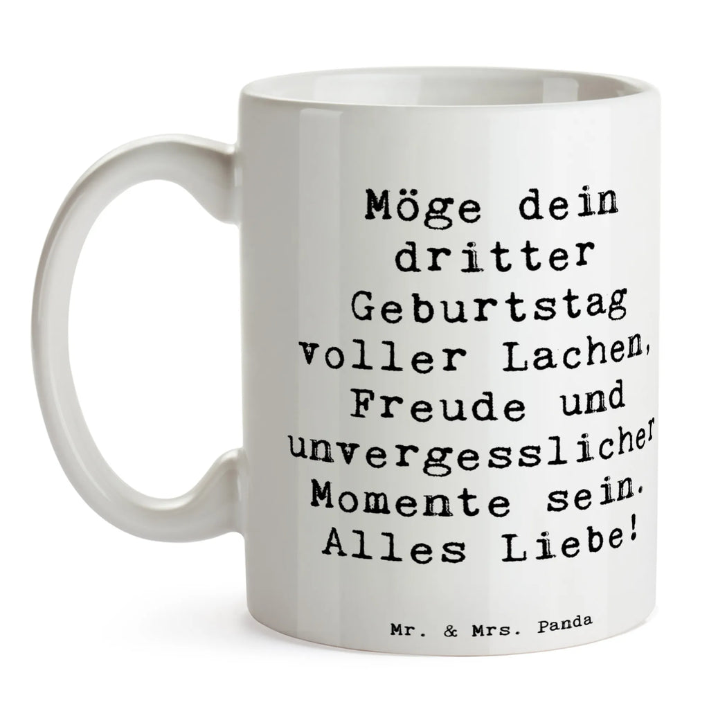 Tasse Spruch 3. Geburtstag Glück Tasse, Kaffeetasse, Teetasse, Becher, Kaffeebecher, Teebecher, Keramiktasse, Porzellantasse, Büro Tasse, Geschenk Tasse, Tasse Sprüche, Tasse Motive, Kaffeetassen, Tasse bedrucken, Designer Tasse, Cappuccino Tassen, Schöne Teetassen, Geburtstag, Geburtstagsgeschenk, Geschenk