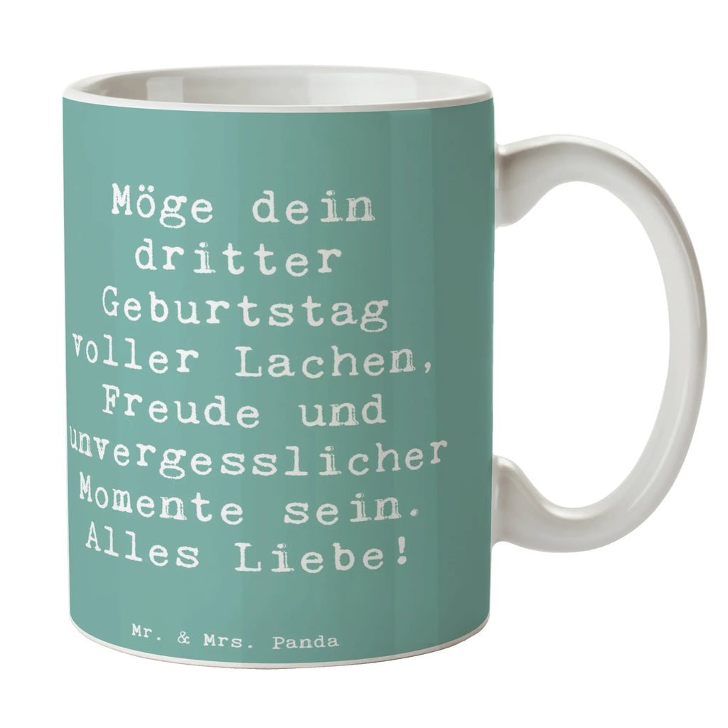 Tasse Spruch 3. Geburtstag Glück Tasse, Kaffeetasse, Teetasse, Becher, Kaffeebecher, Teebecher, Keramiktasse, Porzellantasse, Büro Tasse, Geschenk Tasse, Tasse Sprüche, Tasse Motive, Kaffeetassen, Tasse bedrucken, Designer Tasse, Cappuccino Tassen, Schöne Teetassen, Geburtstag, Geburtstagsgeschenk, Geschenk