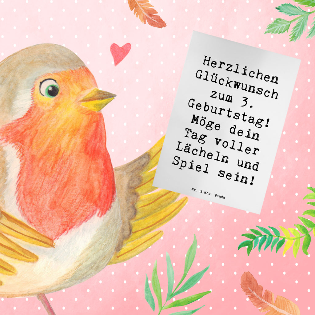 Grußkarte Spruch 3. Geburtstag Lächeln und Spiel Grußkarte, Klappkarte, Einladungskarte, Glückwunschkarte, Hochzeitskarte, Geburtstagskarte, Karte, Ansichtskarten, Geburtstag, Geburtstagsgeschenk, Geschenk