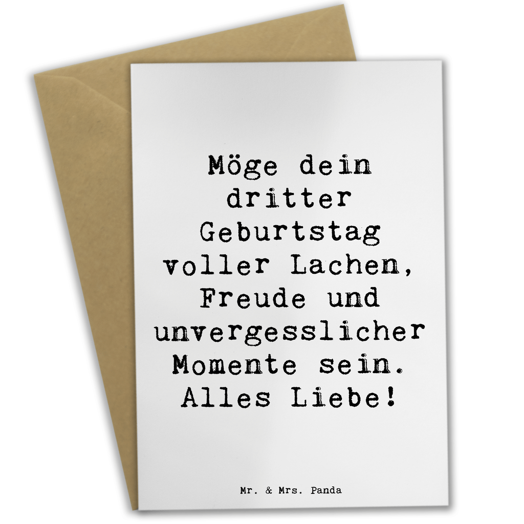 Grußkarte Spruch 3. Geburtstag Glück Grußkarte, Klappkarte, Einladungskarte, Glückwunschkarte, Hochzeitskarte, Geburtstagskarte, Karte, Ansichtskarten, Geburtstag, Geburtstagsgeschenk, Geschenk