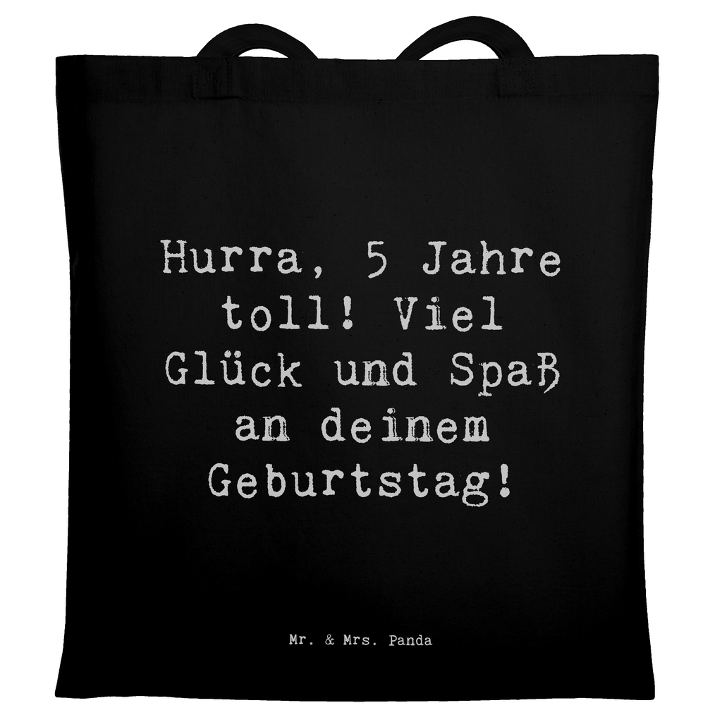 Tragetasche Spruch 5. Geburtstag Jubel Beuteltasche, Beutel, Einkaufstasche, Jutebeutel, Stoffbeutel, Tasche, Shopper, Umhängetasche, Strandtasche, Schultertasche, Stofftasche, Tragetasche, Badetasche, Jutetasche, Einkaufstüte, Laptoptasche, Geburtstag, Geburtstagsgeschenk, Geschenk