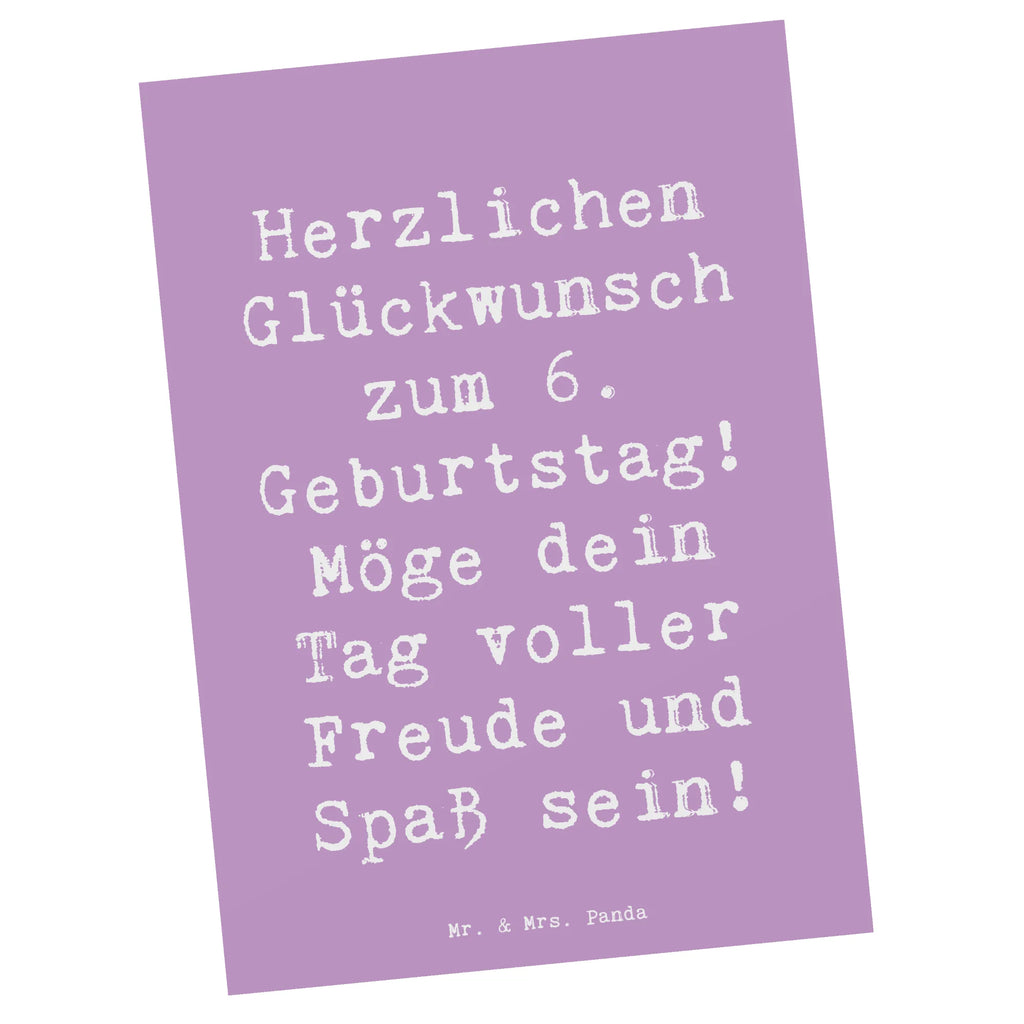 Postkarte Spruch 6. Geburtstag Freude Postkarte, Karte, Geschenkkarte, Grußkarte, Einladung, Ansichtskarte, Geburtstagskarte, Einladungskarte, Dankeskarte, Ansichtskarten, Einladung Geburtstag, Einladungskarten Geburtstag, Geburtstag, Geburtstagsgeschenk, Geschenk