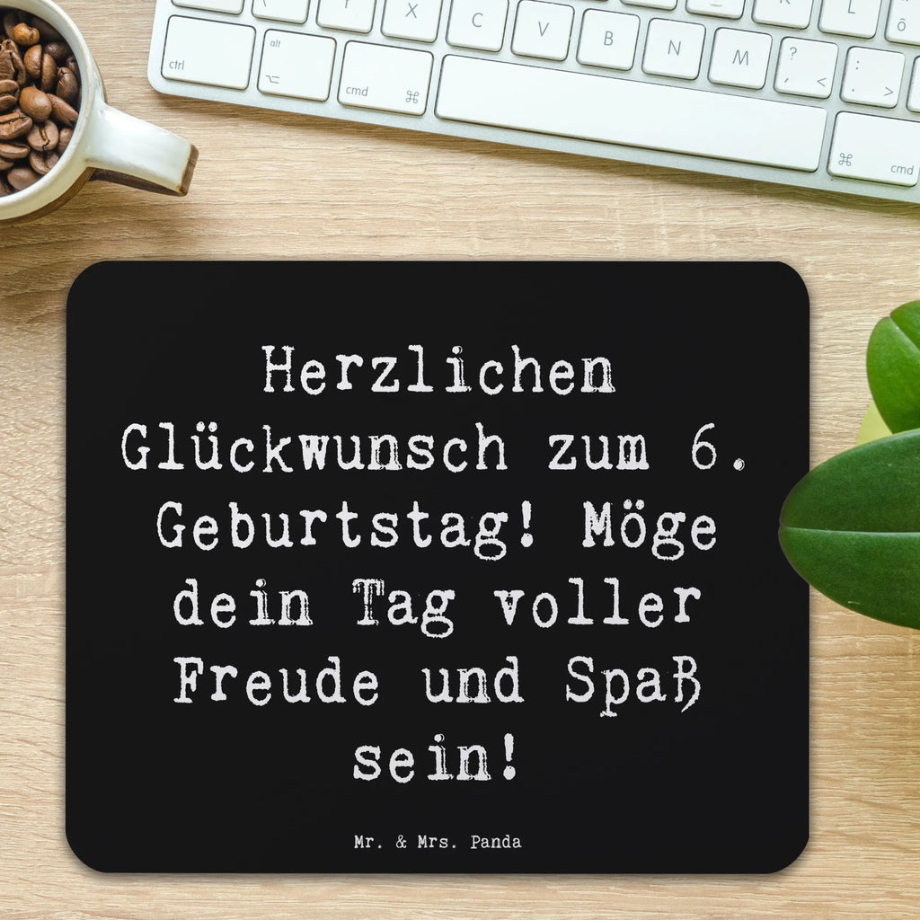 Mauspad Spruch 6. Geburtstag Freude Mousepad, Computer zubehör, Büroausstattung, PC Zubehör, Arbeitszimmer, Mauspad, Einzigartiges Mauspad, Designer Mauspad, Mausunterlage, Mauspad Büro, Geburtstag, Geburtstagsgeschenk, Geschenk