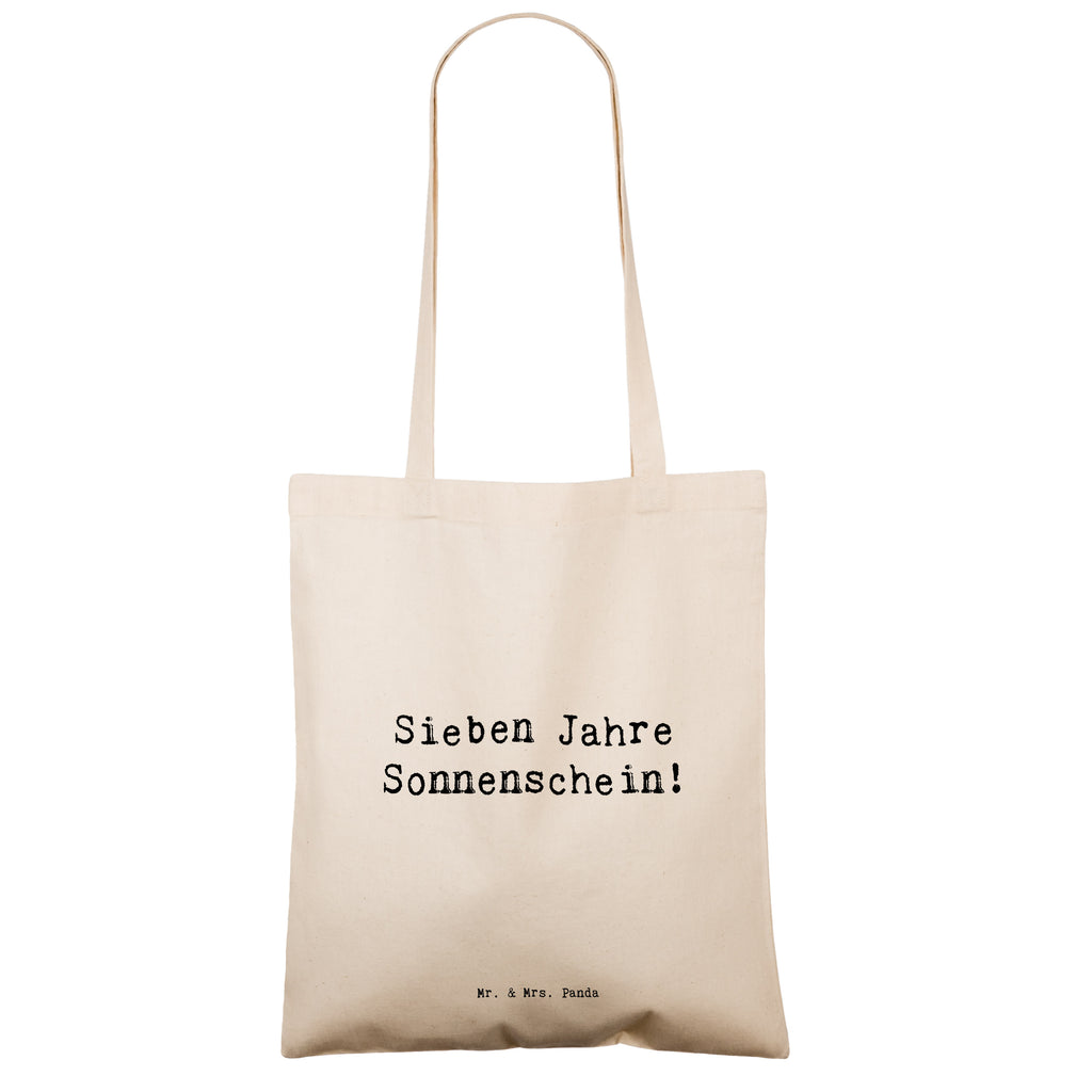 Tragetasche Spruch 7. Geburtstag Sonnenschein Beuteltasche, Beutel, Einkaufstasche, Jutebeutel, Stoffbeutel, Tasche, Shopper, Umhängetasche, Strandtasche, Schultertasche, Stofftasche, Tragetasche, Badetasche, Jutetasche, Einkaufstüte, Laptoptasche, Geburtstag, Geburtstagsgeschenk, Geschenk