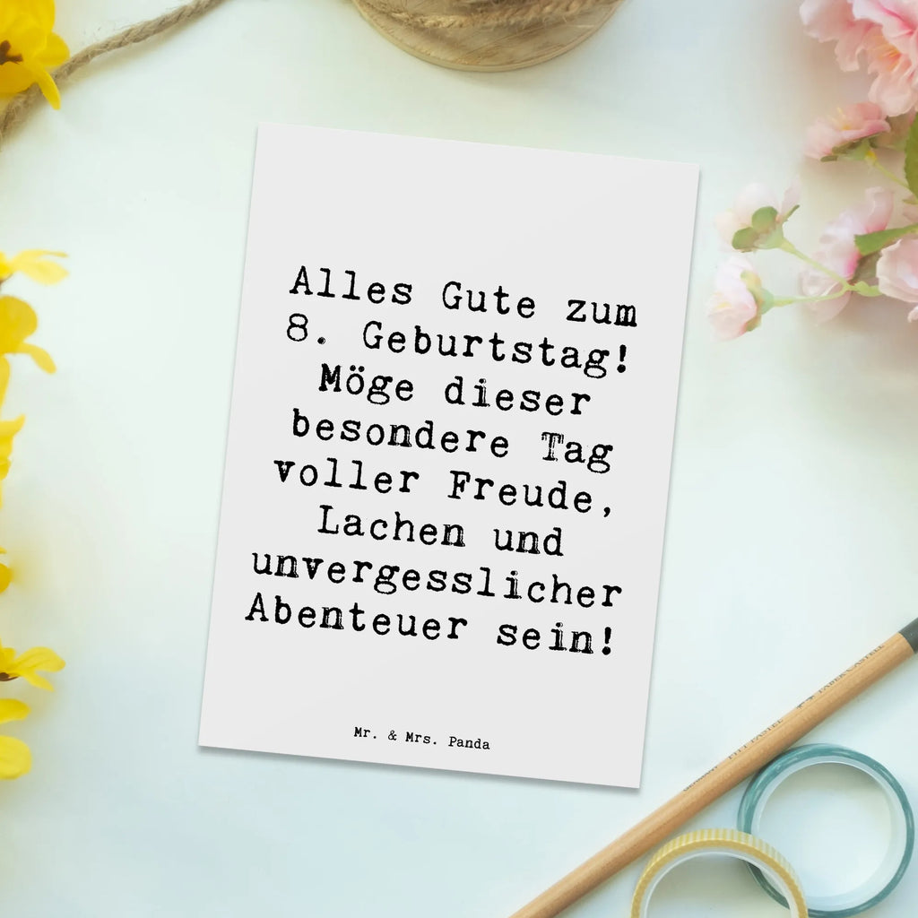 Postkarte Spruch 8. Geburtstag Abenteuer Postkarte, Karte, Geschenkkarte, Grußkarte, Einladung, Ansichtskarte, Geburtstagskarte, Einladungskarte, Dankeskarte, Ansichtskarten, Einladung Geburtstag, Einladungskarten Geburtstag, Geburtstag, Geburtstagsgeschenk, Geschenk