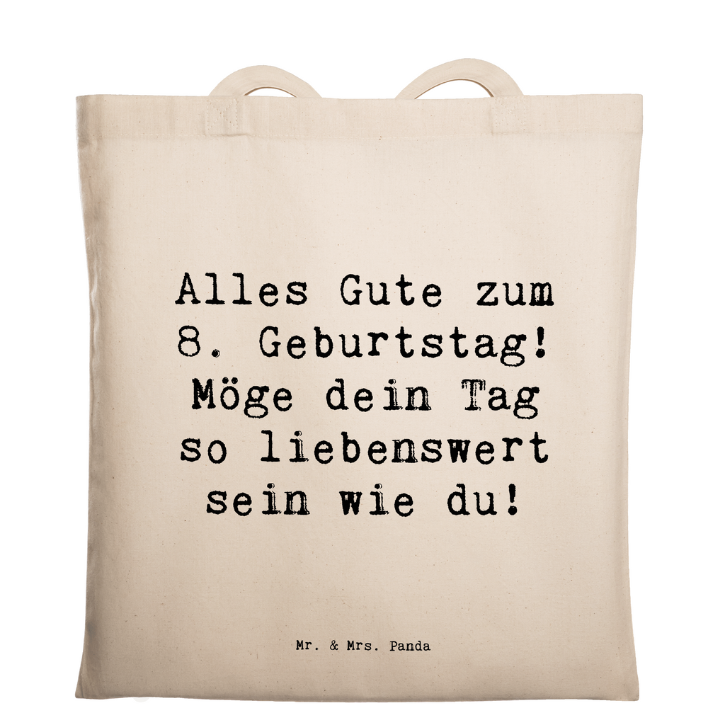 Tragetasche Spruch 8. Geburtstag Beuteltasche, Beutel, Einkaufstasche, Jutebeutel, Stoffbeutel, Tasche, Shopper, Umhängetasche, Strandtasche, Schultertasche, Stofftasche, Tragetasche, Badetasche, Jutetasche, Einkaufstüte, Laptoptasche, Geburtstag, Geburtstagsgeschenk, Geschenk