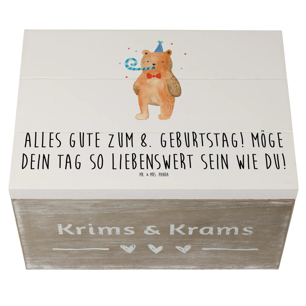 Holzkiste 8. Geburtstag Holzkiste, Kiste, Schatzkiste, Truhe, Schatulle, XXL, Erinnerungsbox, Erinnerungskiste, Dekokiste, Aufbewahrungsbox, Geschenkbox, Geschenkdose, Geburtstag, Geburtstagsgeschenk, Geschenk